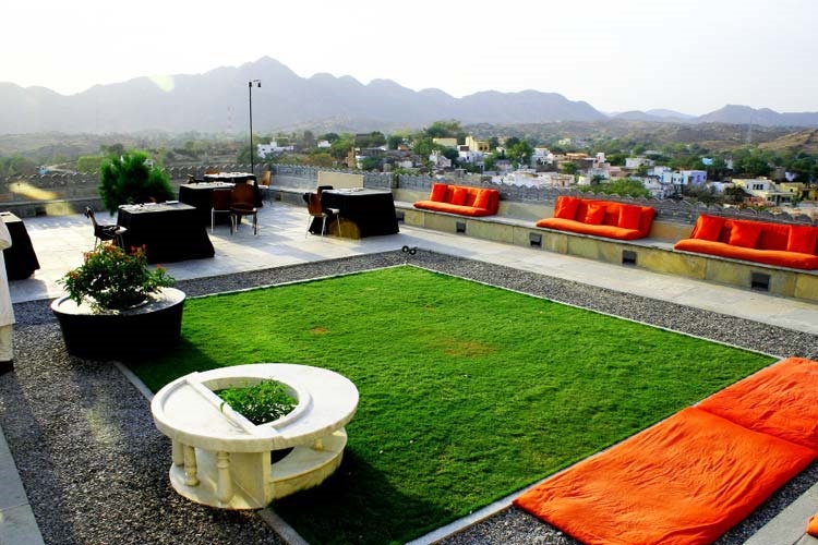 Outdoor seating for events and occasions at Devigarh