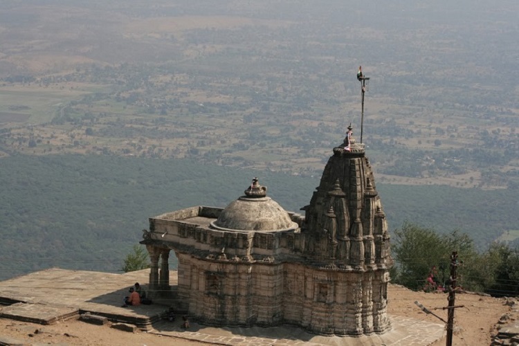 Kalika Mata Temple atop Pavagarh Hill draws a large number of devotees