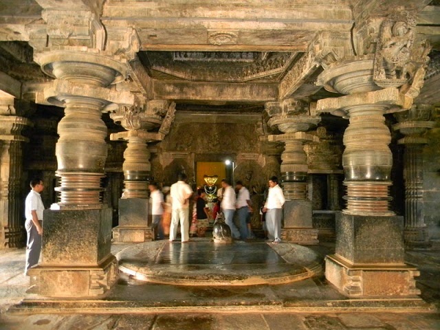 Interior of Channakeshava Temple - Belur & Halebid,Karnataka