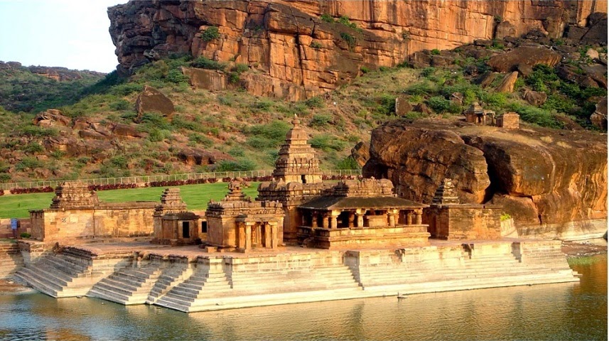 Places to Visit in Badami View of Bhootnath Temple - Badami