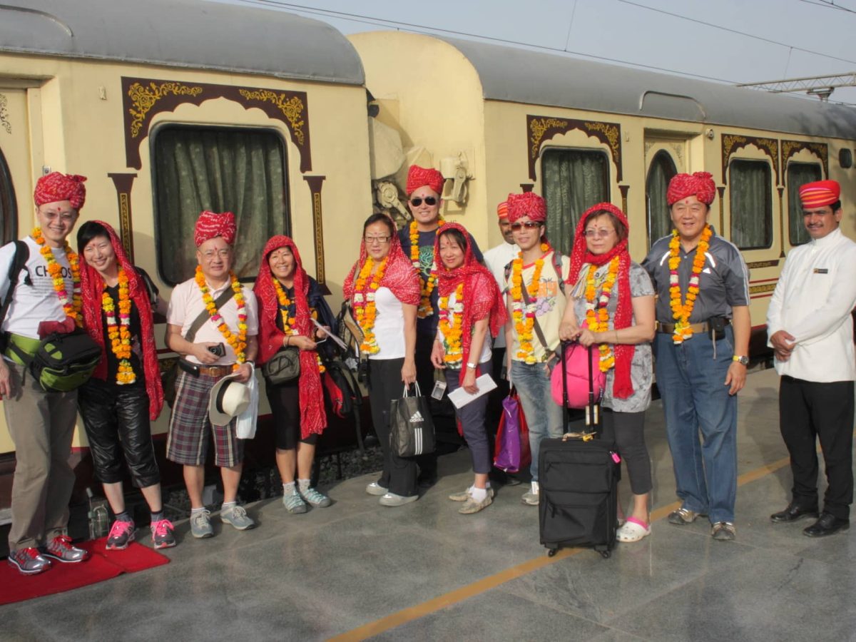 Guests Boarding The Train