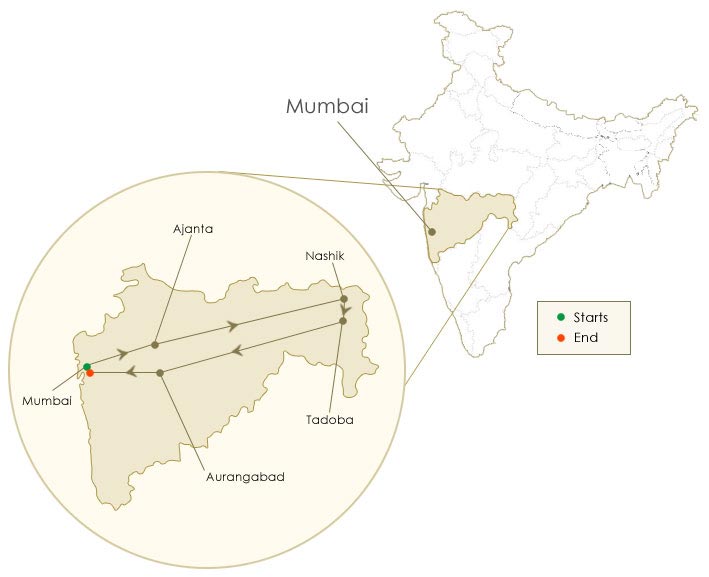 Maharashtra Wild Trail Route Map