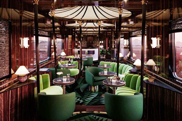 What is the onboard experience like on the Maharajas' Express vs the Orient Express